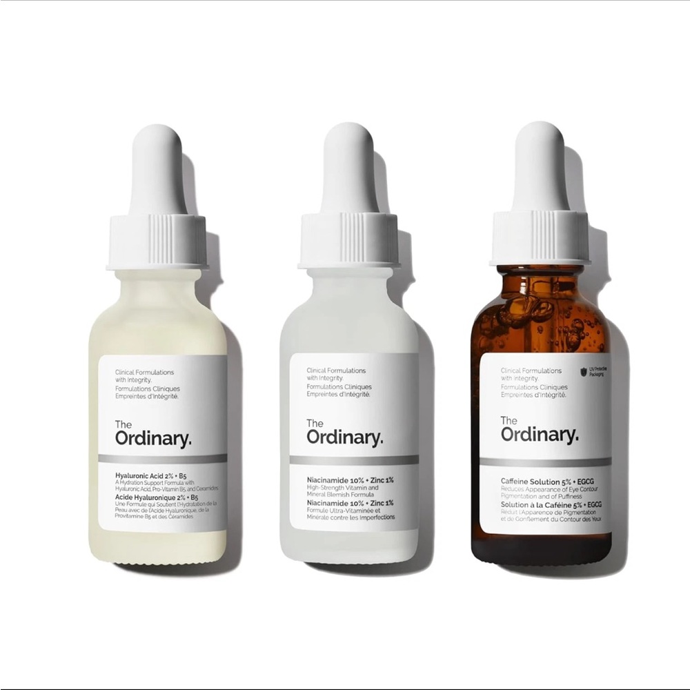 NEW! The Ordinary Most Loved Skincare Trio Set –Hyaluronic,Niacinamide,Caffeine